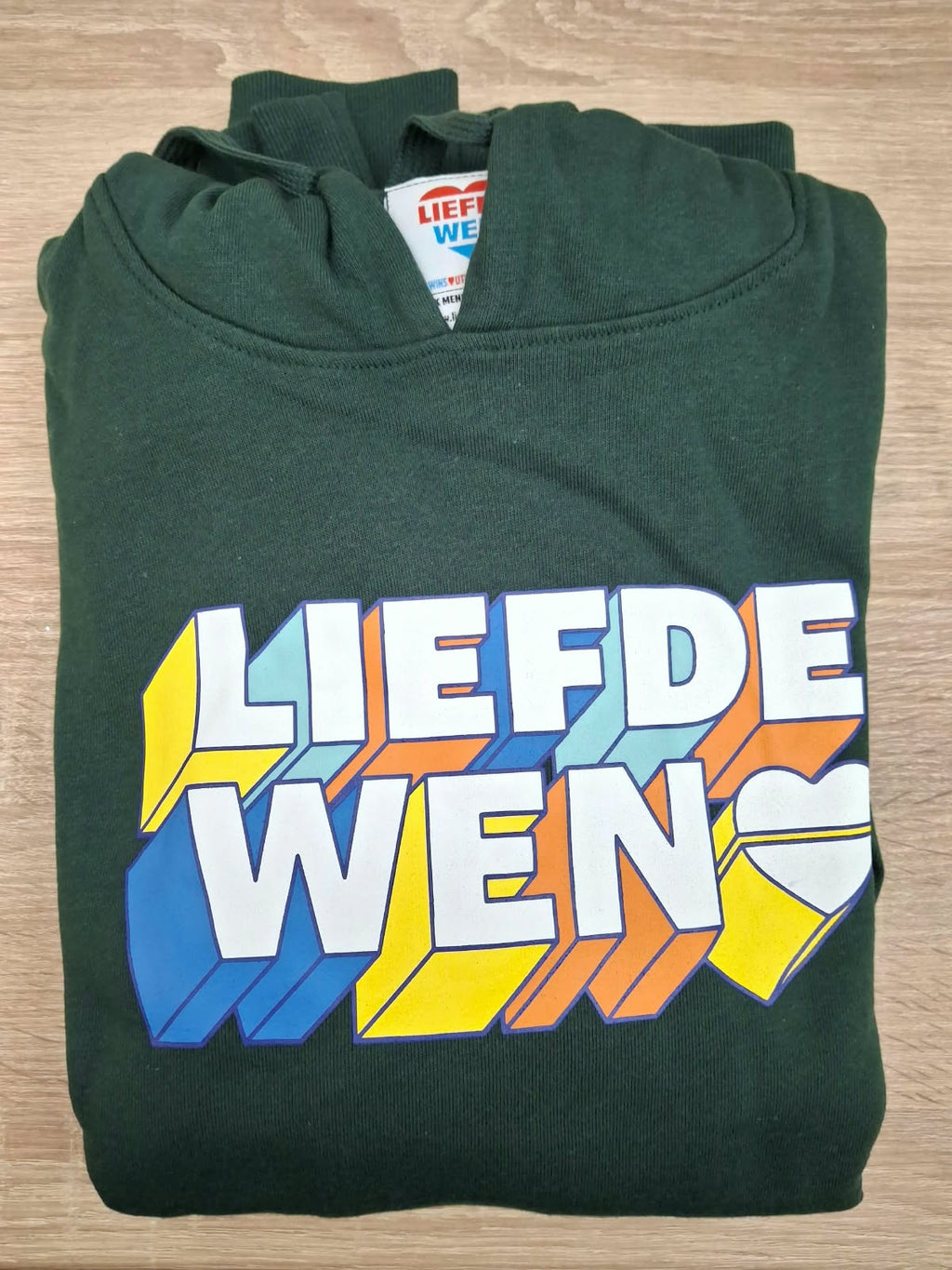 Green 3D Block Hoodie