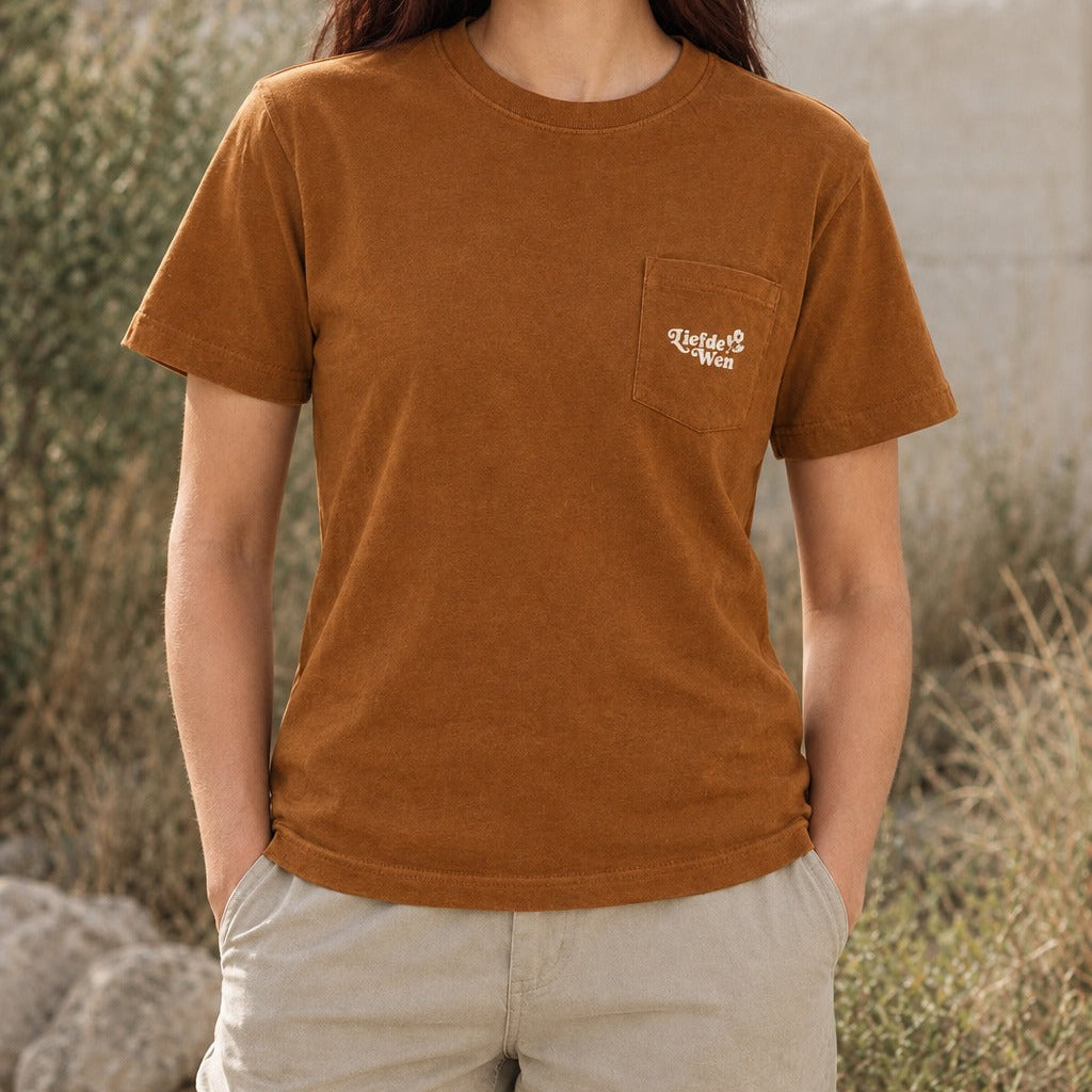 The Reverse Daisy tee in Bronze
