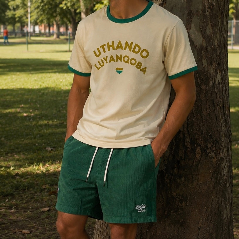 Liefde Wen Corduroy Shorts - Green