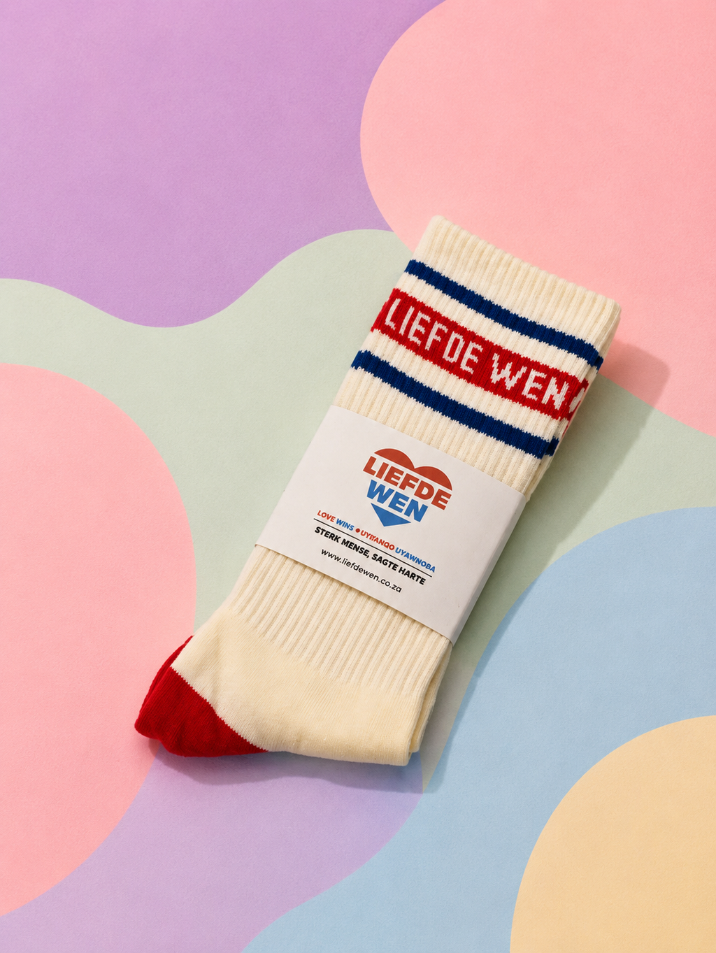 Liefde Wen Sokkies - Red on Blue